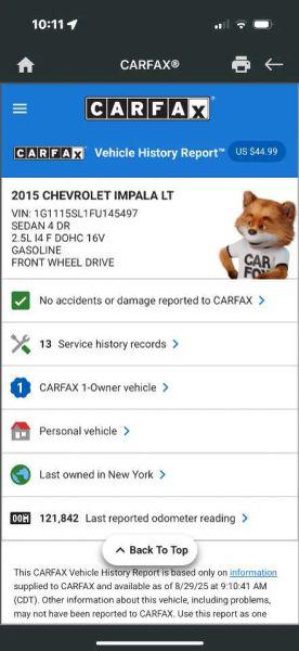 2015 Chevrolet Impala 1LT
