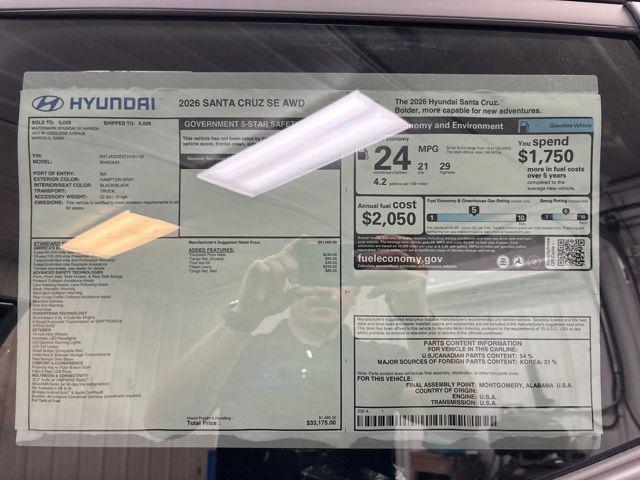 2026 Hyundai Santa Cruz SE