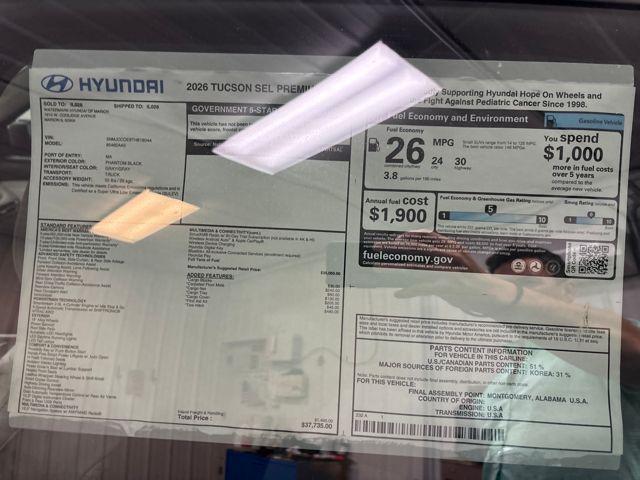 2026 Hyundai Tucson SEL Premium