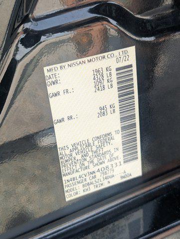 2022 Nissan Altima SR FWD