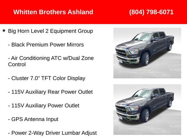 2022 RAM 1500 Big Horn Crew Cab 4x4 57 Box