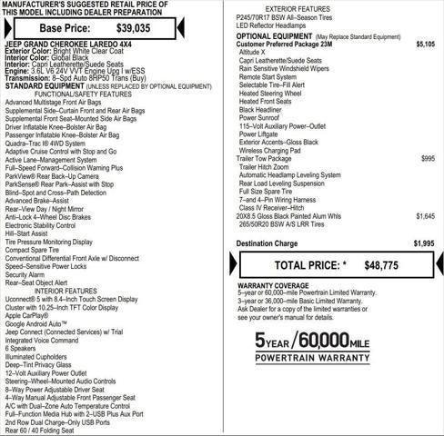 2025 Jeep Grand Cherokee GRAND CHEROKEE ALTITUDE X 4X4 2025 Jeep Grand Cherokee GRAND CHEROKEE ALTITUDE X 4X4