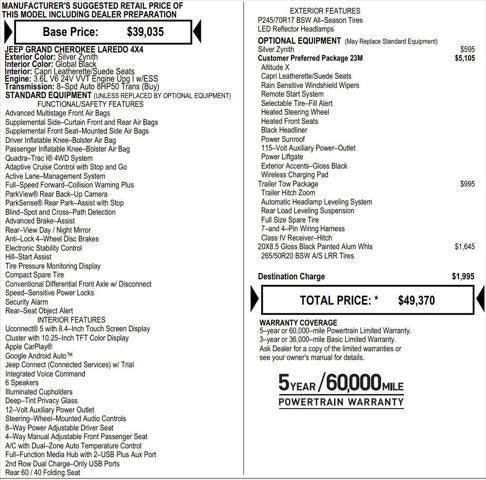 2025 Jeep Grand Cherokee GRAND CHEROKEE ALTITUDE X 4X4 2025 Jeep Grand Cherokee GRAND CHEROKEE ALTITUDE X 4X4