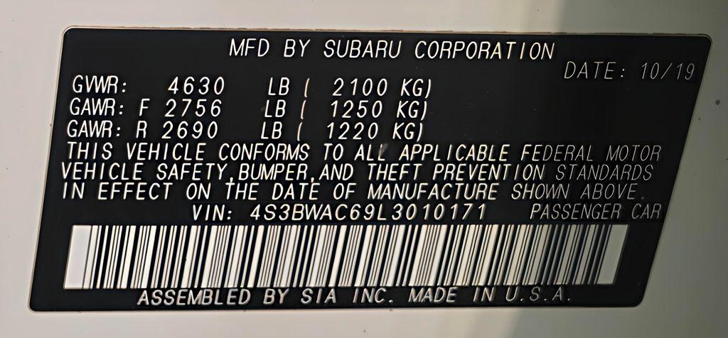 2020 Subaru Legacy Premium