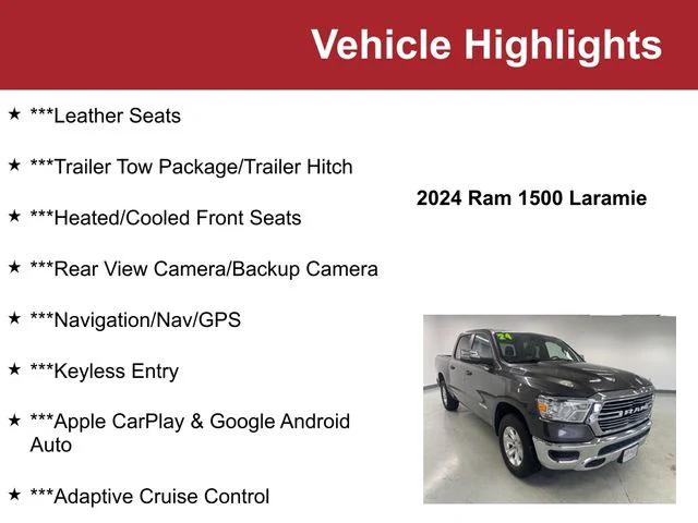2024 RAM 1500 Laramie Crew Cab 4x4 57 Box 2024 RAM 1500 Laramie Crew Cab 4x4 57 Box