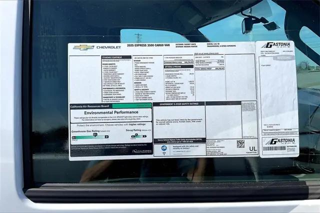 2025 Chevrolet Express Cargo Van RWD 3500 Regular Wheelbase WT