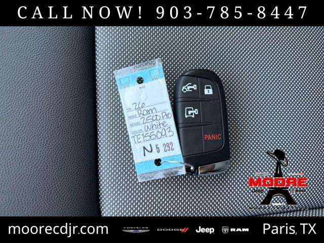 2026 Ram ProMaster 2500 Cargo Van Tradesman High Roof 159" WB w/Pass Seat