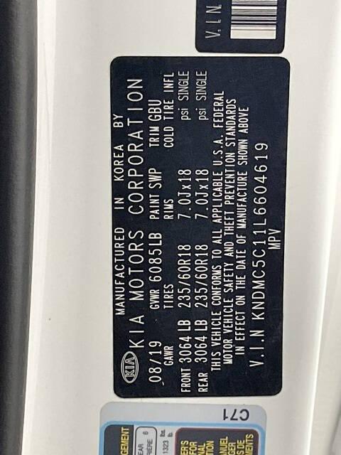 2020 Kia Sedona SX