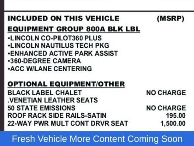 2020 Lincoln Nautilus Black Label