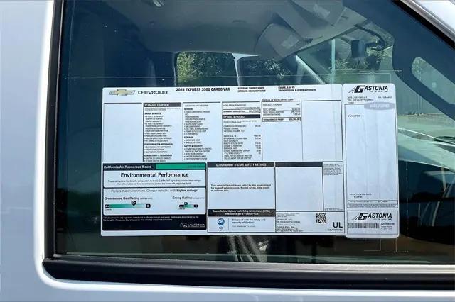 2025 Chevrolet Express Cargo Van RWD 3500 Regular Wheelbase WT