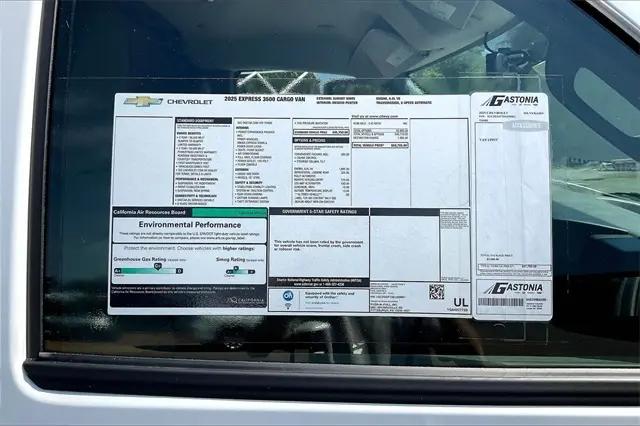 2025 Chevrolet Express Cargo Van RWD 3500 Regular Wheelbase WT