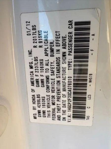 2012 Honda Accord 2.4 LX