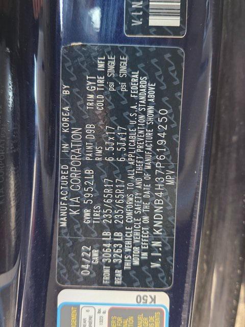 2023 Kia Carnival MPV LX Seat Package