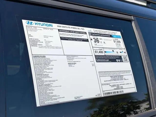 2026 Hyundai Santa Fe Hybrid SEL