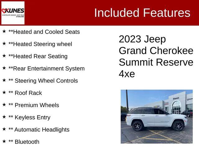 2023 Jeep Grand Cherokee 4xe Summit Reserve 2023 Jeep Grand Cherokee 4xe Summit Reserve
