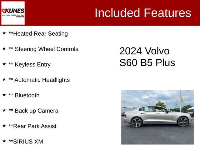2024 Volvo S60 B5 Plus Dark Theme 2024 Volvo S60 B5 Plus Dark Theme
