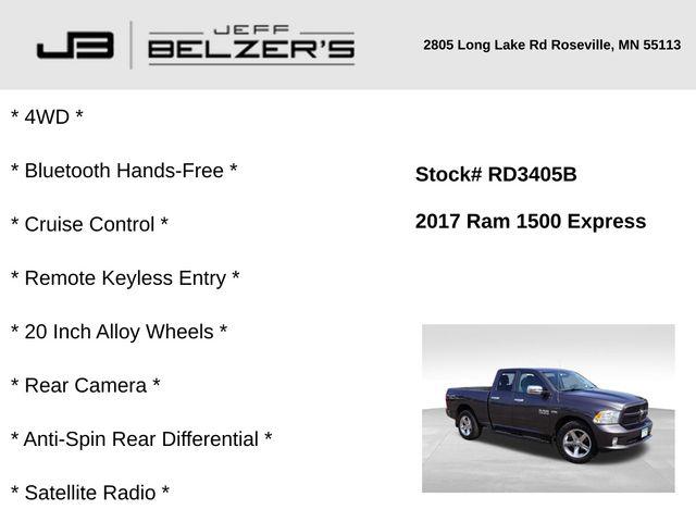 2017 RAM 1500 Express Quad Cab 4x4 64 Box