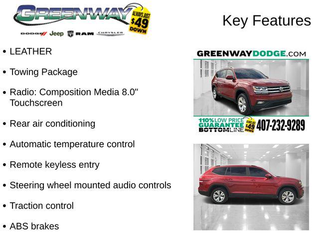 2019 Volkswagen Atlas 3.6L V6 SE 2019 Volkswagen Atlas 3.6L V6 SE