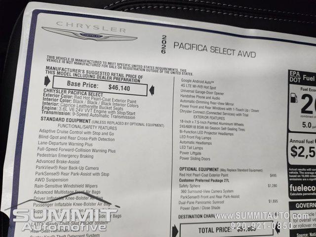2026 Chrysler Pacifica Select