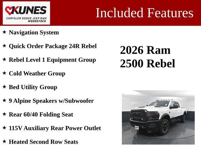 2026 RAM Ram 2500 RAM 2500 REBEL CREW CAB 4X4 64 BOX 2026 RAM Ram 2500 RAM 2500 REBEL CREW CAB 4X4 64 BOX