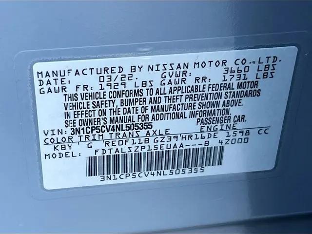 2022 Nissan Kicks SV Xtronic CVT