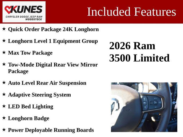 2026 RAM Ram 3500 RAM 3500 LIMITED LONGHORN CREW CAB 4X4 8 BOX