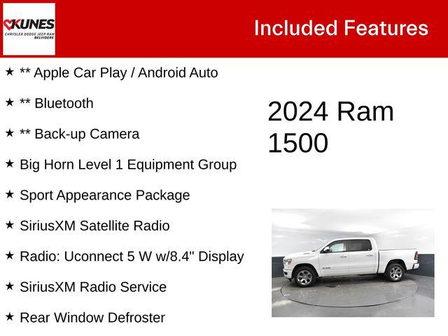 2024 RAM 1500 Big Horn Crew Cab 4x4 57 Box 2024 RAM 1500 Big Horn Crew Cab 4x4 57 Box