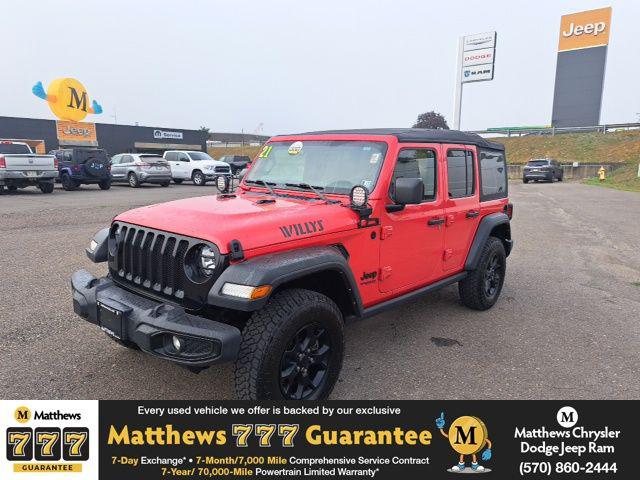 2021 Jeep Wrangler Unlimited Willys Sport 4x4 2021 Jeep Wrangler Unlimited Willys Sport 4x4