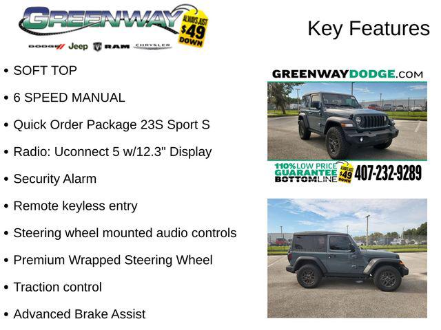 2025 Jeep Wrangler 2-Door Sport S 4x4