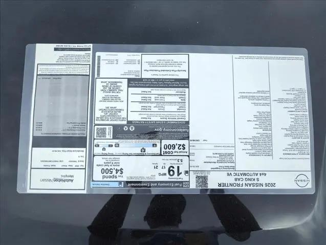 2026 Nissan Frontier King Cab S 4x4