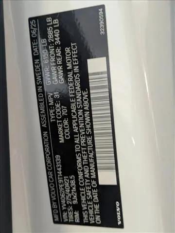 2026 Volvo XC90 Plus, B6 AWD Gas (mild hybrid), Gasoline, Bright, 7 Seats