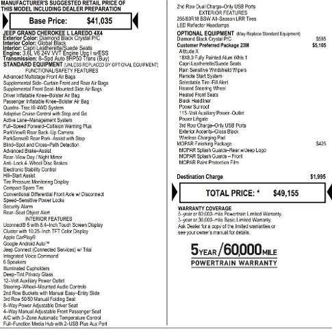 2025 Jeep Grand Cherokee GRAND CHEROKEE L ALTITUDE X 4X4 2025 Jeep Grand Cherokee GRAND CHEROKEE L ALTITUDE X 4X4