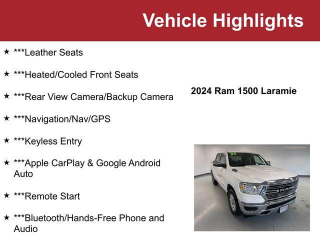 2024 RAM 1500 Laramie Crew Cab 4x4 57 Box 2024 RAM 1500 Laramie Crew Cab 4x4 57 Box