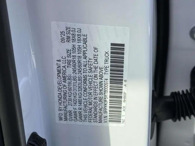 2026 Honda Ridgeline RTL