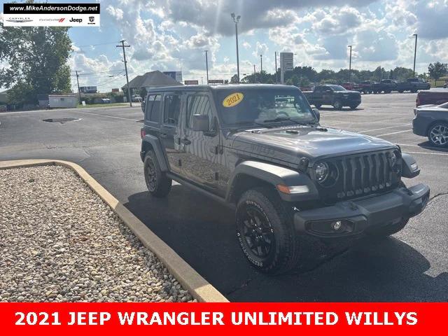 2021 Jeep Wrangler Unlimited Willys 4x4 2021 Jeep Wrangler Unlimited Willys 4x4