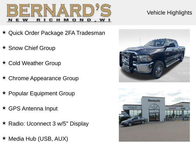 2017 RAM 2500 Tradesman Crew Cab 4x4 64 Box 2017 RAM 2500 Tradesman Crew Cab 4x4 64 Box