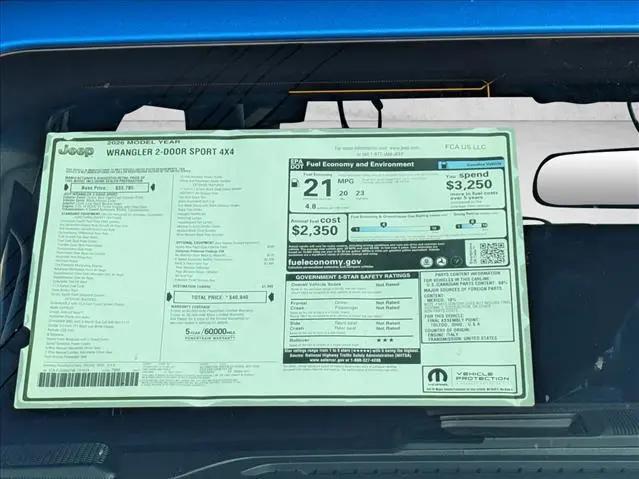 2026 Jeep Wrangler Sport