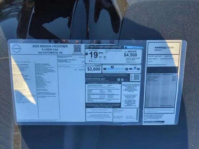 2026 Nissan Frontier Crew Cab S 4x4