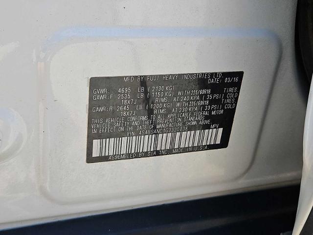 2016 Subaru Outback 2.5i Limited