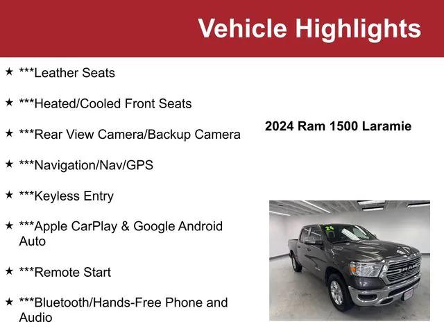 2024 RAM 1500 Laramie Crew Cab 4x4 57 Box 2024 RAM 1500 Laramie Crew Cab 4x4 57 Box