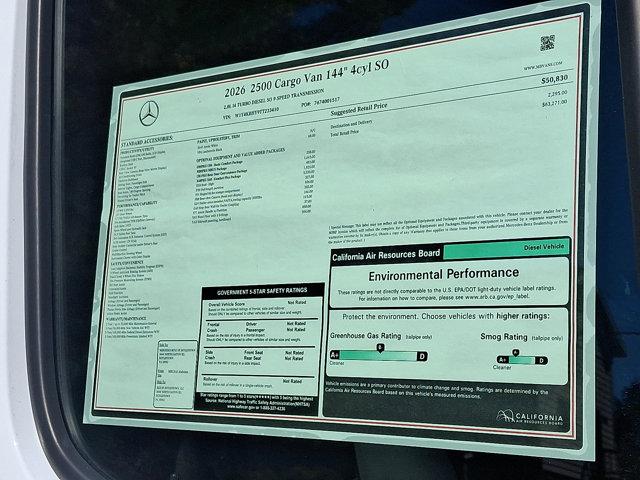 2026 Mercedes-Benz Sprinter Cargo Van 2026 DCAS2S