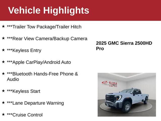 2025 GMC Sierra 2500HD 4WD Double Cab Long Bed Pro 2025 GMC Sierra 2500HD 4WD Double Cab Long Bed Pro