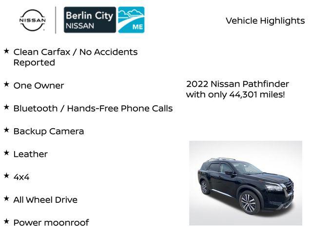 2022 Nissan Pathfinder Platinum 4WD