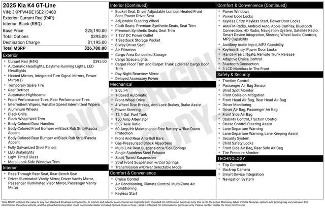 2025 Kia K4 GT-Line for sale in Boardman, OH