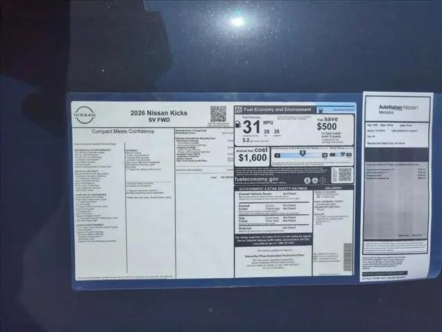 2026 Nissan Kicks SV