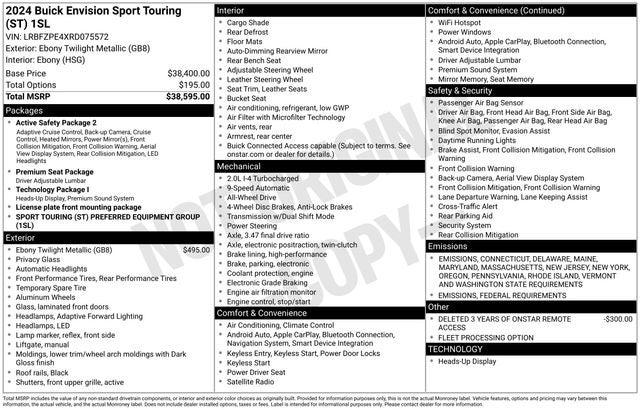 2024 Buick Envision Sport Touring AWD