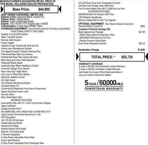 2025 Jeep Grand Cherokee GRAND CHEROKEE LIMITED 4X4 2025 Jeep Grand Cherokee GRAND CHEROKEE LIMITED 4X4