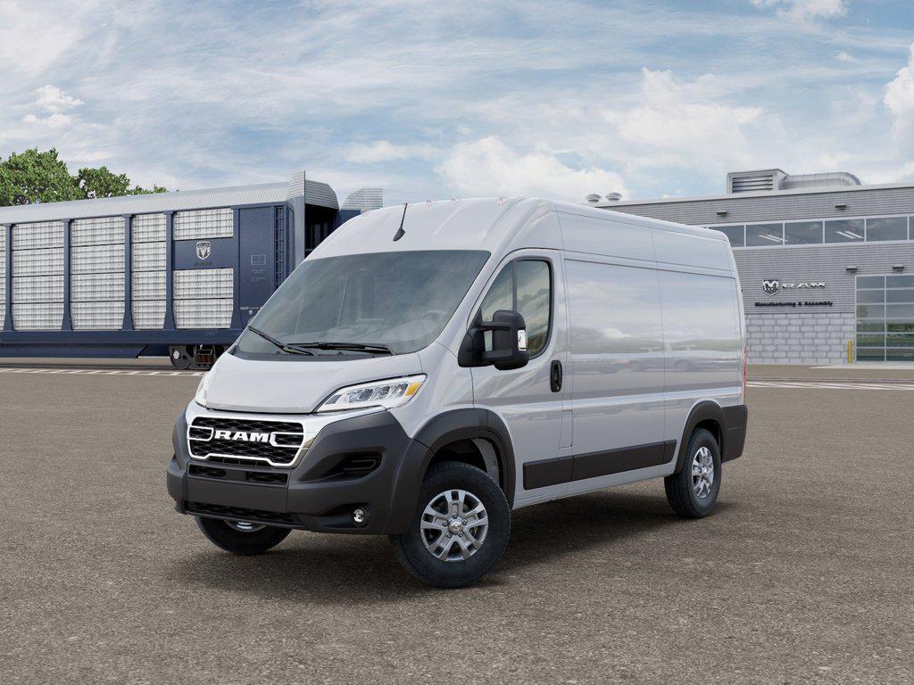 Bright White Clearcoat 2025 RAM ProMaster 1500 SLT 136 High Roof Cargo Van FWD Van Front-Wheel Drive Automatic