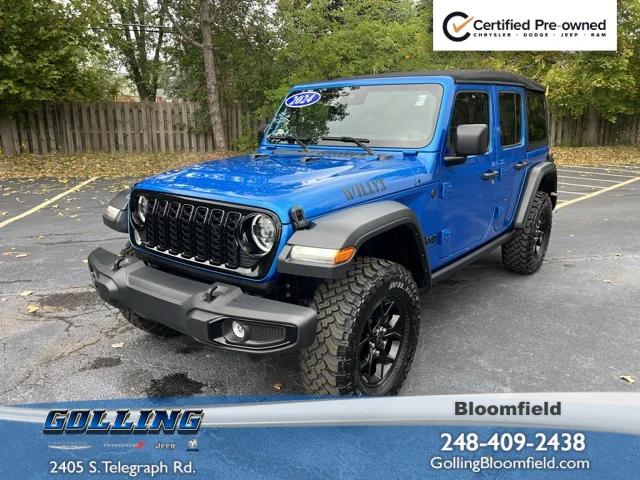 2024 Jeep Wrangler 4-Door Willys 4x4 2024 Jeep Wrangler 4-Door Willys 4x4