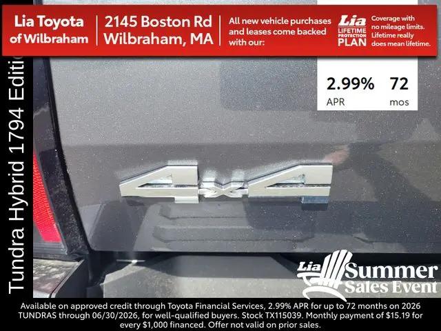 2026 Toyota Tundra 1794 Edition CrewMax 5.5' Bed